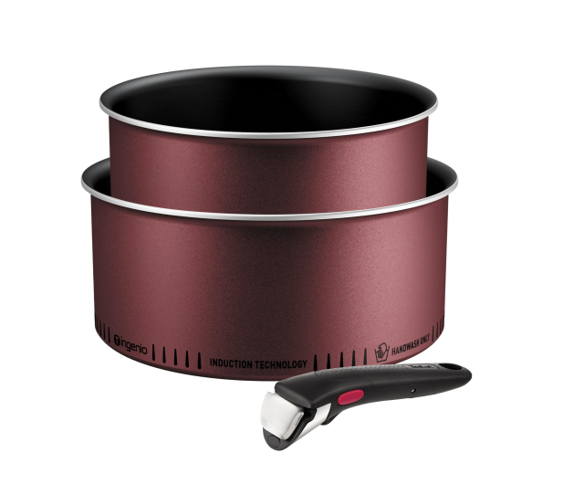 Tefal ZESTAW INGENIO SIMPLY COOK 3 ELEMENTY (RONDEL 18CM/20CM+RĄCZ - 1363605 - zdjęcie